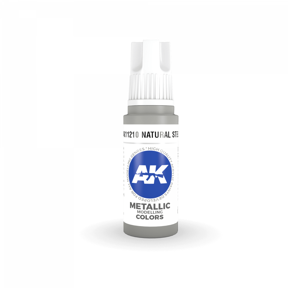 AK Interactive AK11210 NATURAL STEEL – METALLIC 17ml – Bild 2