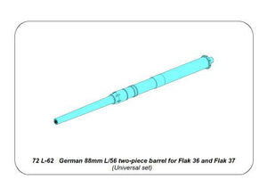 Aber 72L-62 German 88mm L/56 two-piece barrel for Flak 36/37 1/72 – Bild 10