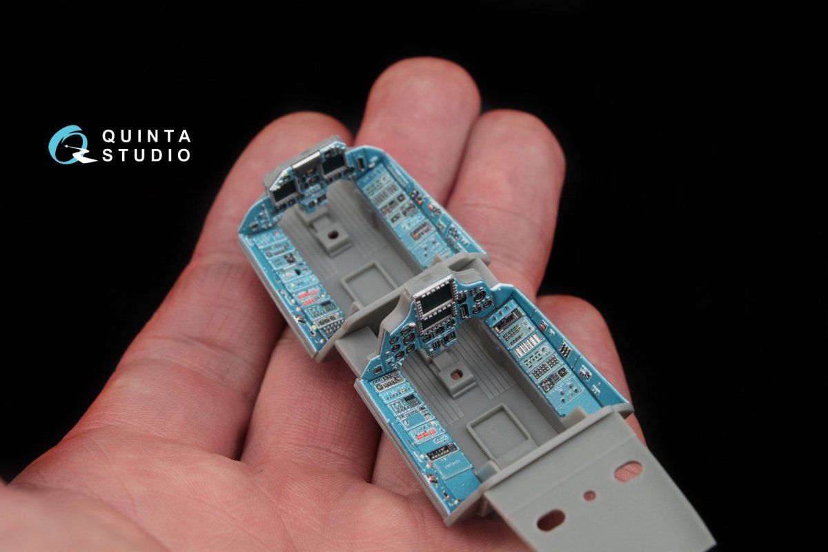 Quinta Studio QD48047 Su-30MKK 3D-Printed &amp;amp; coloured Interior on decal paper (for HobbyBoss kit) 1/48 – Bild 7