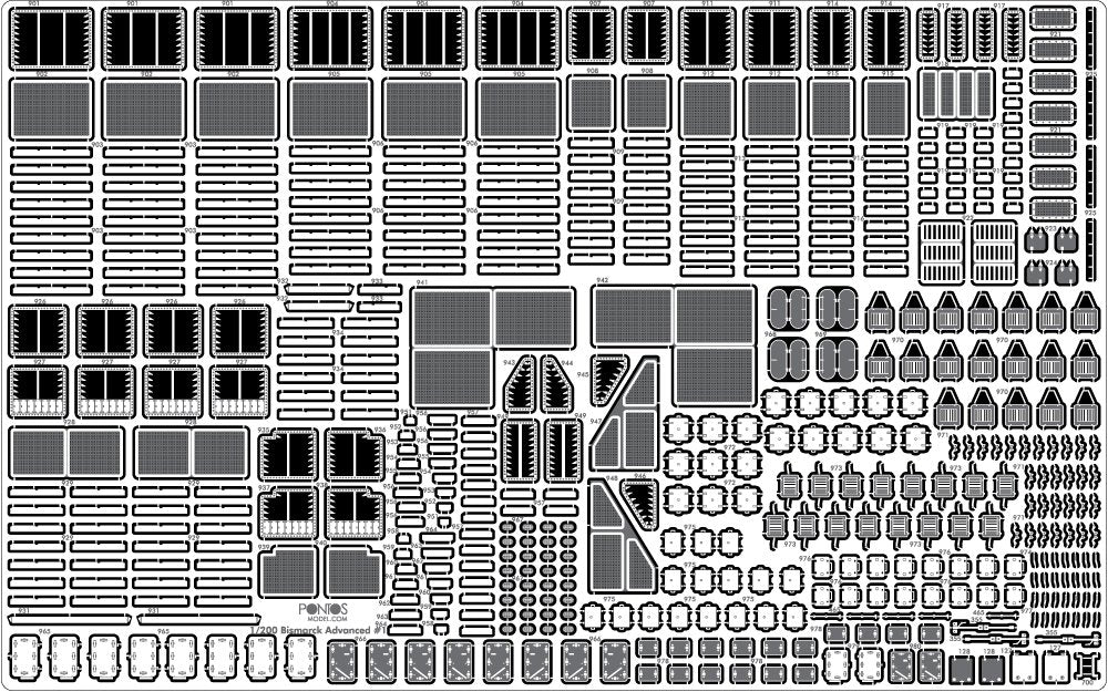 Pontos 21001F1 BISMARCK 1941 Advanced Add-on Set 1/200 – imagen 8