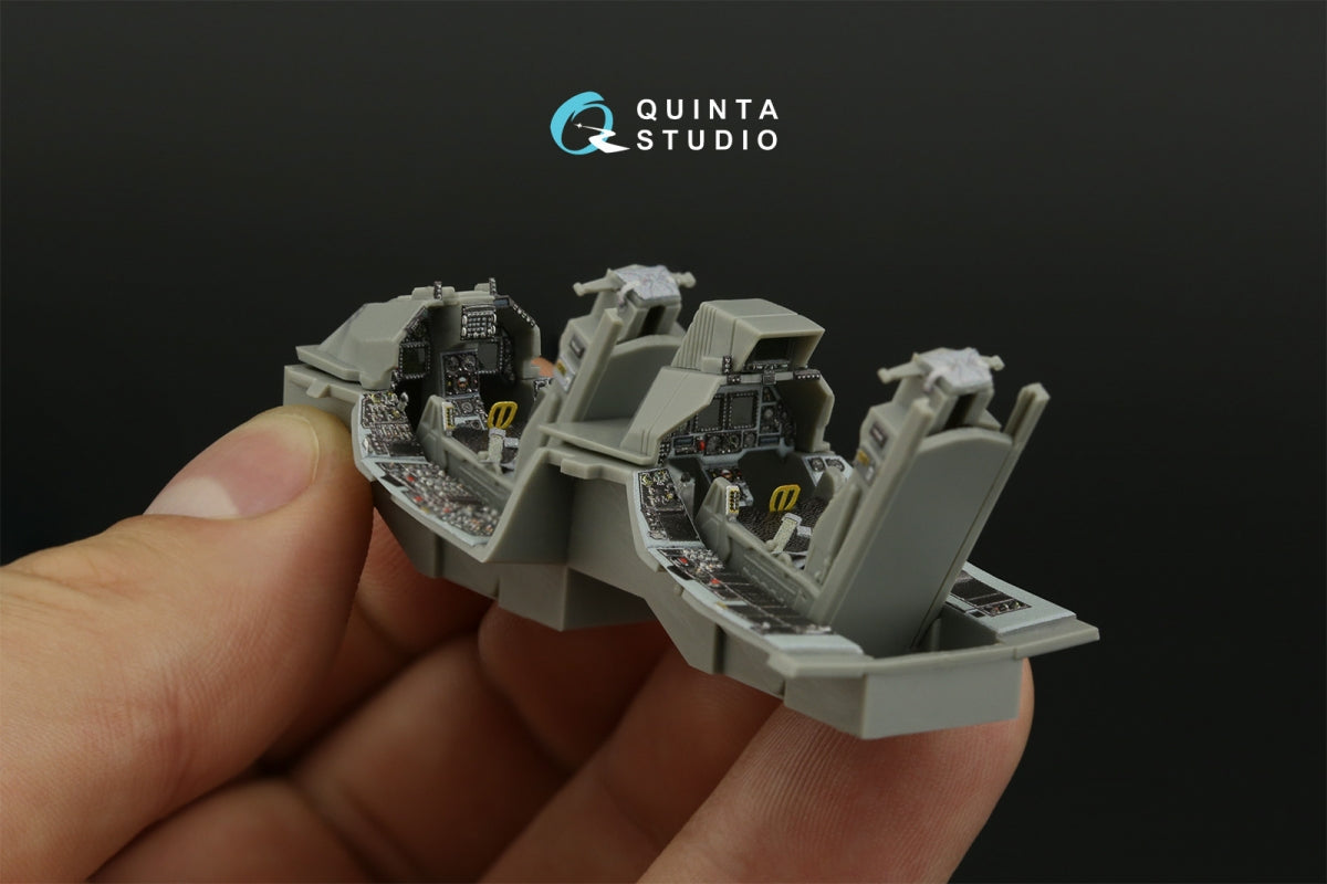 Quinta Studio QD48419 F-16D block 40 3D-Printed &amp;amp; coloured Interior on decal paper (Kinetic 2022 tool) 1/48 – Bild 11