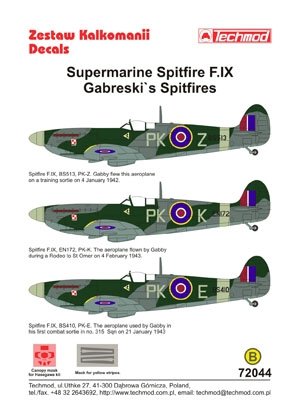 Techmod 72044 - Supermarine Spitfire F.IX (Gabreski’s Spitfires) 1/72 – imagen 2