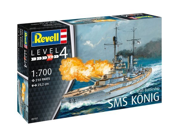 Revell 05157 SMS Konig Model Kit 1/700