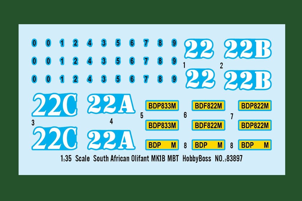 Hobby Boss 83897 Char de combat principal sud-africain Olifant MK1B 1/35 – image 4