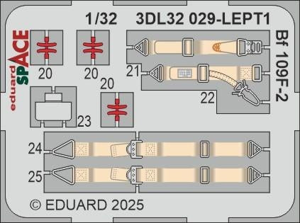 Eduard 3DL32029 Bf 109F-2 SPACE Hobby 2000 / Hasegawa 1/32 – Bild 4