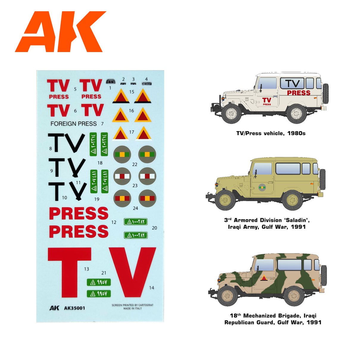 AK Interactive AK35001 FJ43 SUV WITH HARD TOP 1/35 – Bild 3