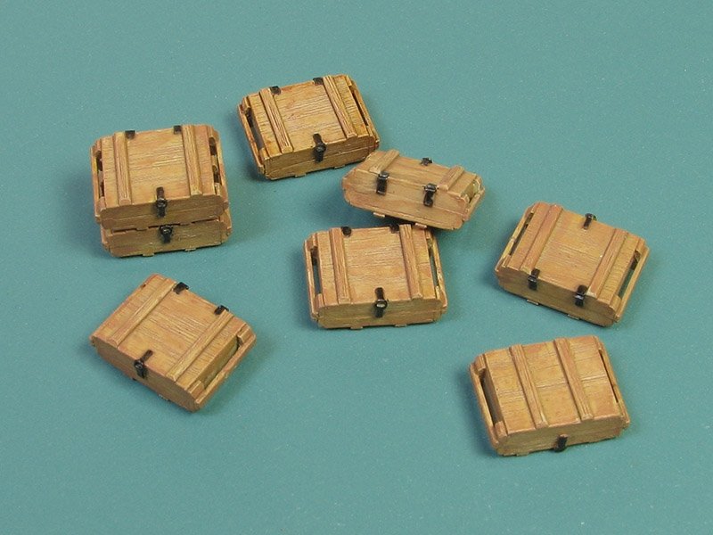 Eureka XXL E-035 Modern Russian Ammo Crates Type I for 7,62mm Ammo (for AK-47 Kalashnikov) 1/35 – Bild 2