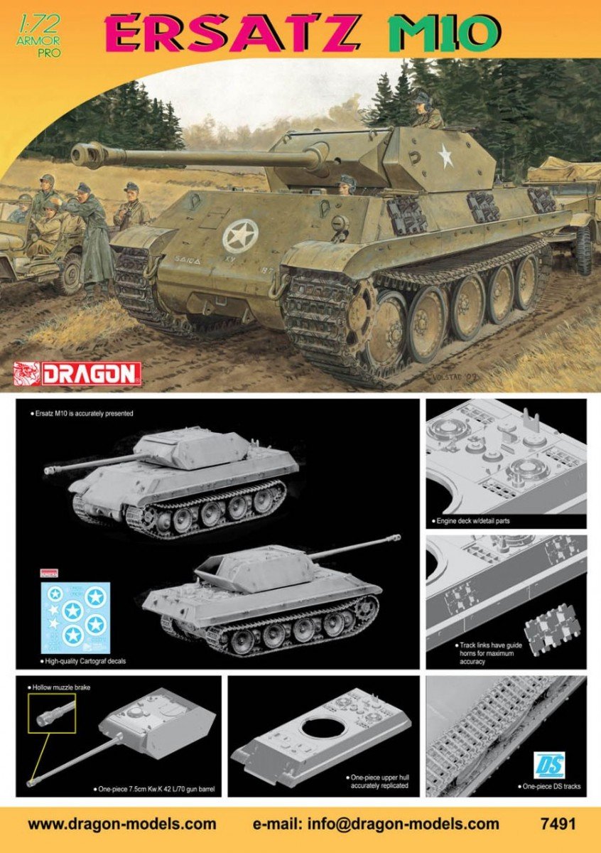 Dragon 7491 Ersatz M10 1/72 – zdjęcie 2