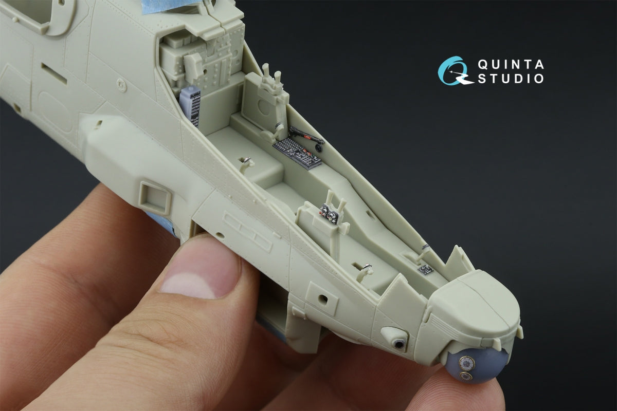 Intérieur imprimé en 3D et coloré sur papier décalcomanie Quinta Studio QDS-48535 AH-1Z Zulu Cobra/Viper (KittyHawk) (petite version) 1/48 – image 8