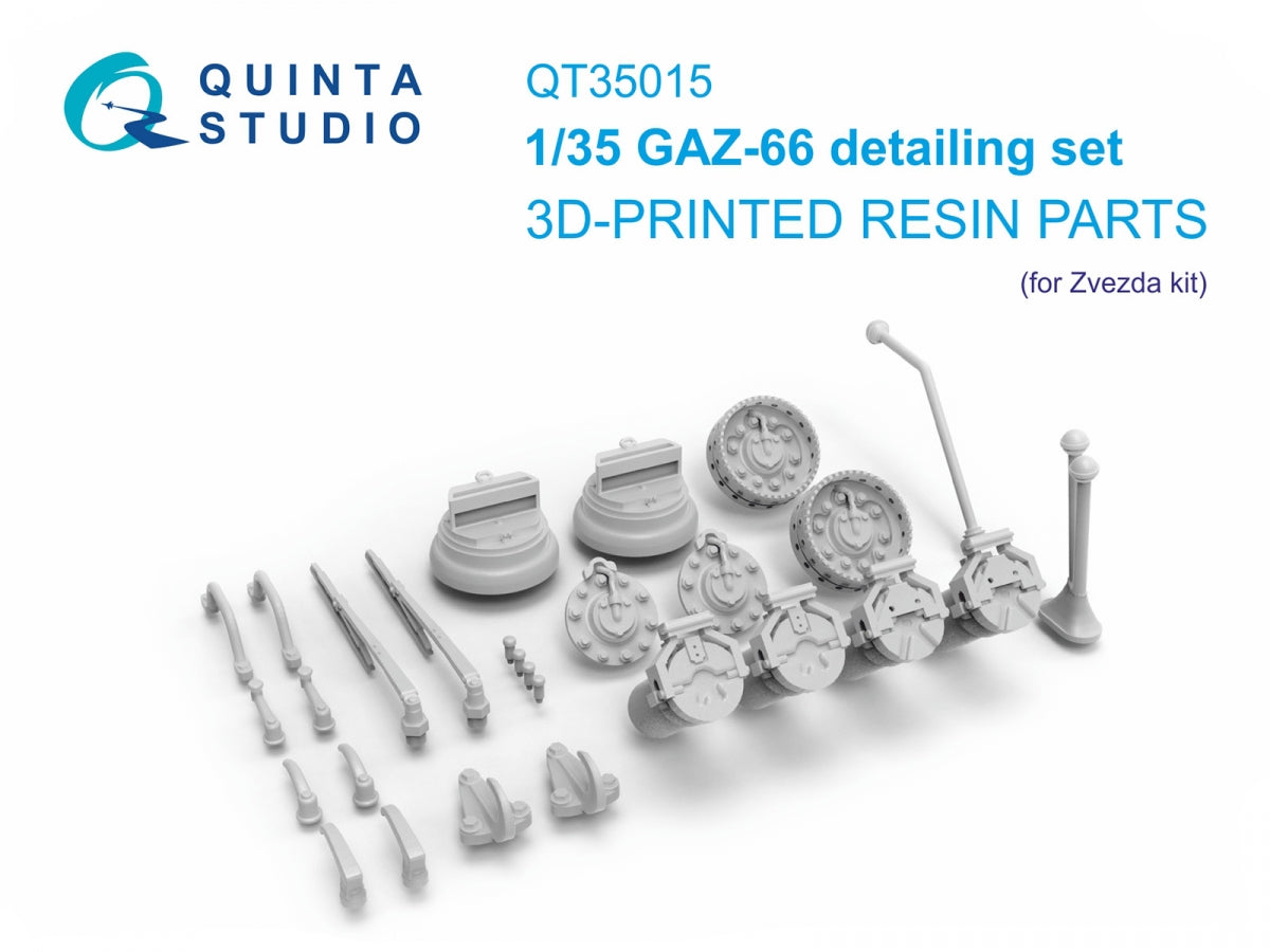 Quinta Studio QT35015 GAZ-66 detailing set (Zvezda) 1/35