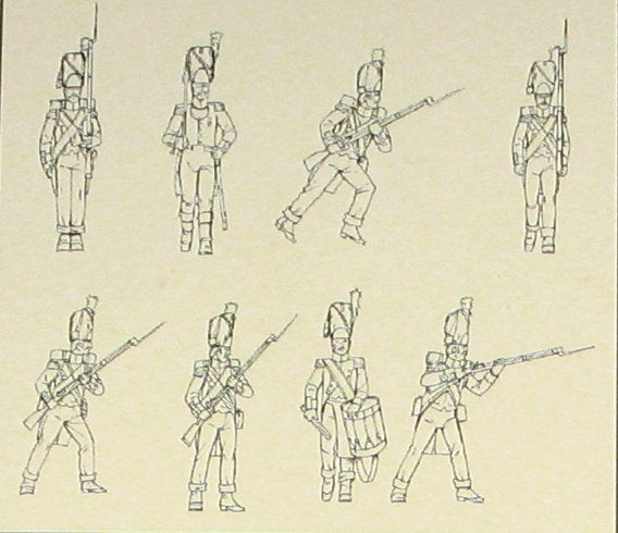 Hat 8166 French Line Grenadiers 1805-1812 1/72