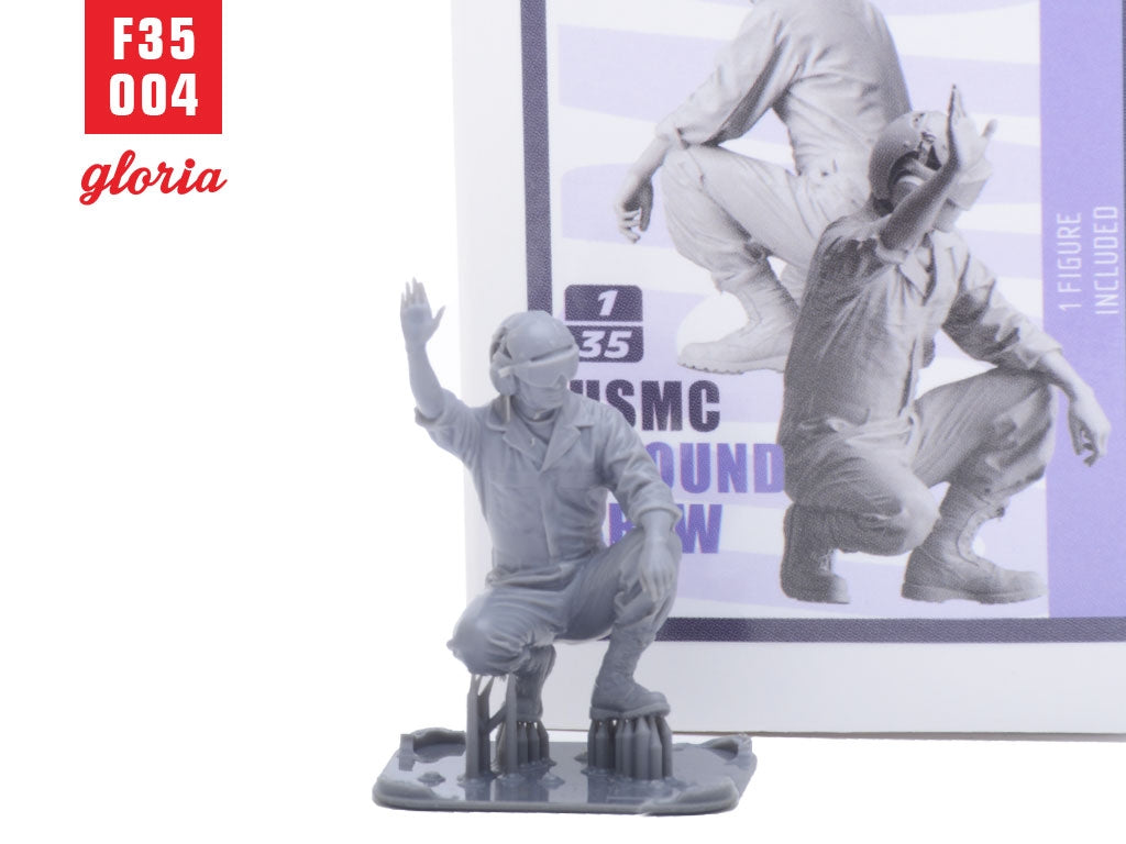 Gloria F35004 USMC Ground Crew Type 4 3D Printed Figures 1/35 – Bild 4