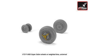Armory Models AW72319 F-100D Super Sabre wheels w/ weighted tyres 1/72 – Bild 3