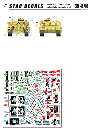 Star Decals 35-846 Challenger I in the Gulf War 1/35 – Bild 2