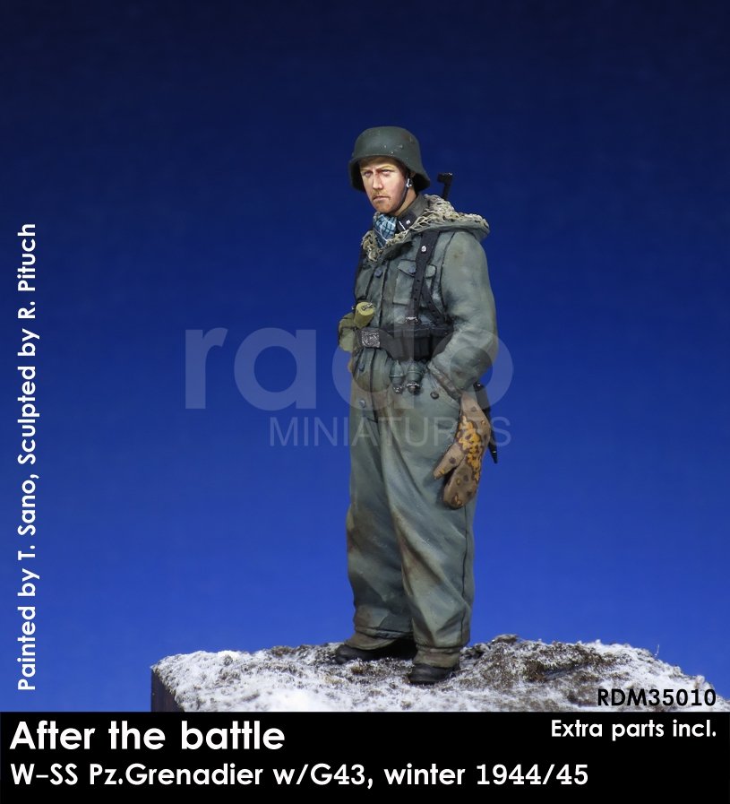 RADO Miniatures RDM35010 Après la bataille, Panzergrenadier W-SS avec G43, hiver 1944/45 (1/35)