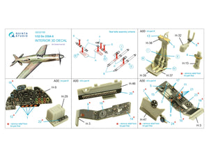 Quinta Studio QD32165 Do 335A-0 3D-Printed &amp;amp; colored Interior on decal paper (Zoukei-mura) 1/32 – image 2
