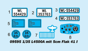 Trumpeter 09595 L4500A avec Flak 41 de 5 cm I 1/35 – image 3