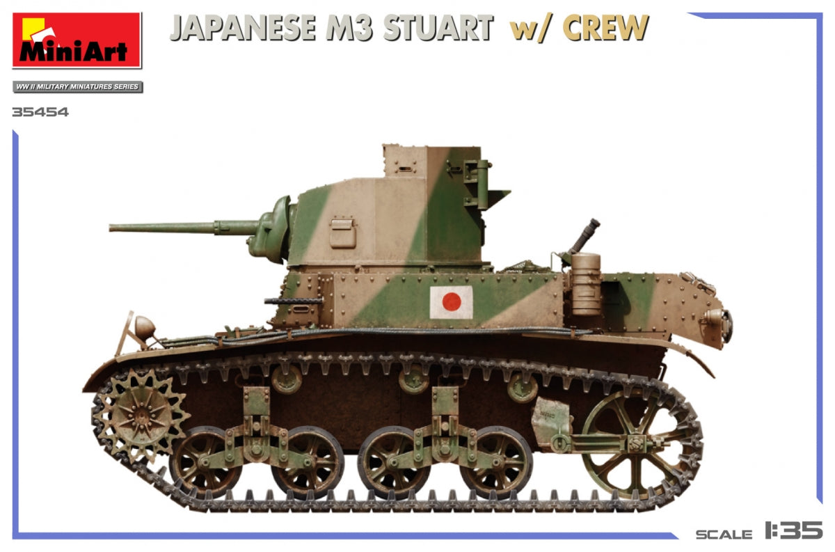 Miniart 35454 JAPANESE M3 STUART w/CREW 1/35 – imagen 4