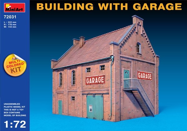 MiniArt 72031 BUILDING WITH GARAGE 1/72