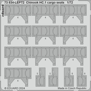 Eduard 73834 Chinook HC.1 cargo seats AIRFIX 1/72 – immagine 2