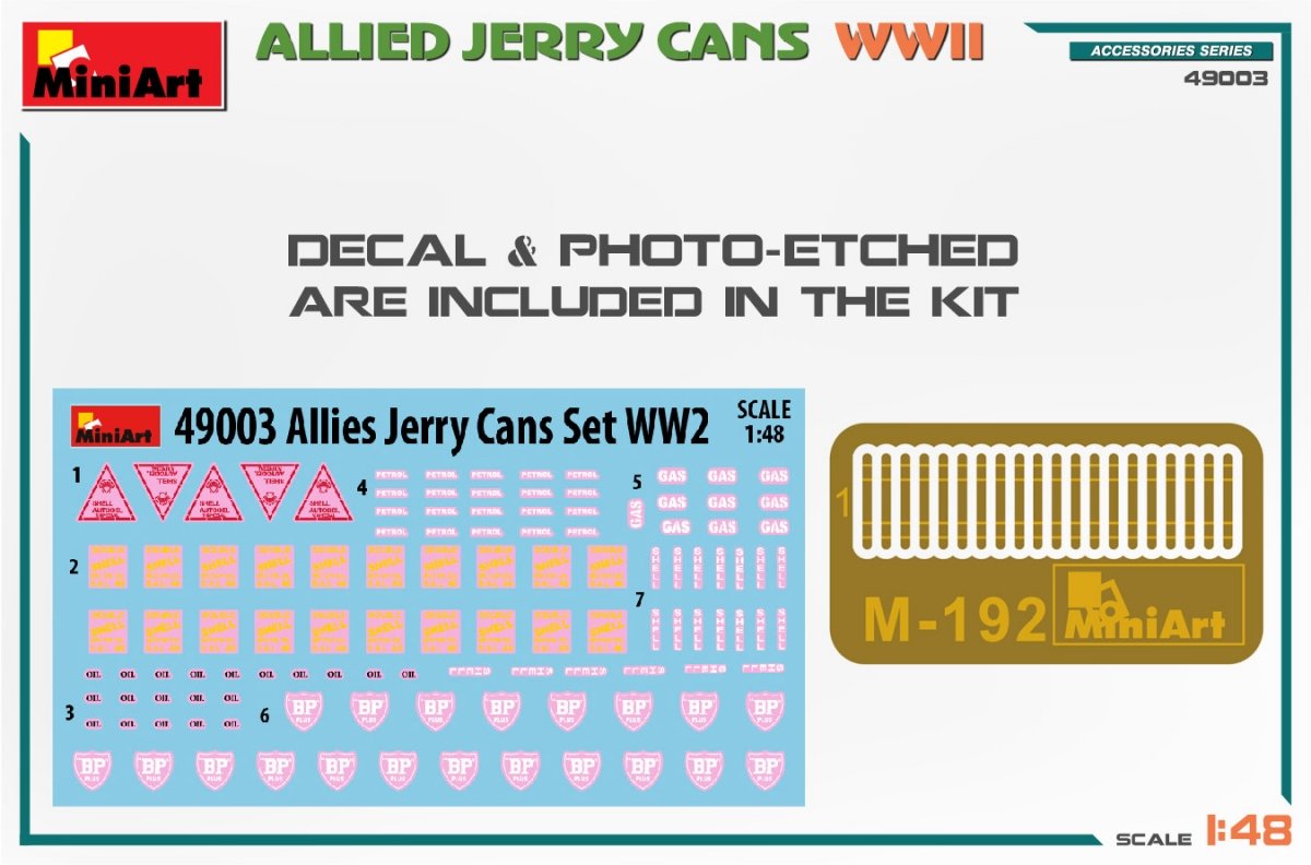 MiniArt 49003 ALLIED JERRY CANS WW2 1/48 – image 3