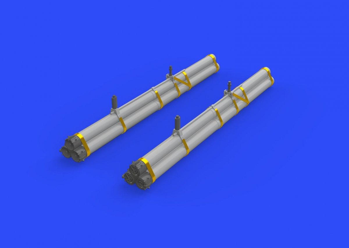 Eduard 632089 Bazooka rocket launchers for P-47 HASEGAWA 1/32 – Bild 4