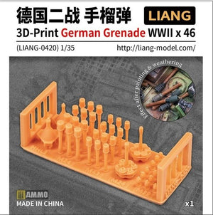 Liang 0420 3D-Print German Grenade WWII x 46 1/35