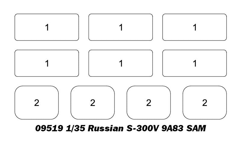 Trumpeter 09518 Russian S-300V 9A82 SAM 1/35 – Bild 3