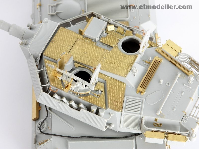E.T. Model E35-009 Modern "Centauro" Tank Destroyer Turret Spatial Armour Plate For TRUMPETER 00386/00388