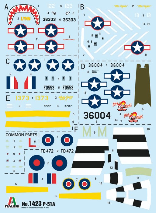 Italeri 1423 P-51A Mustang 1/72 – immagine 6