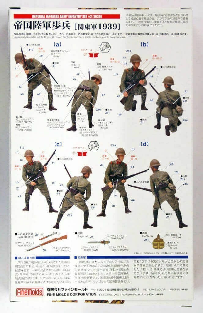 Fine Molds FM49 Imperial Japanese Army Infantry Kwantung Army 1/35 – immagine 6