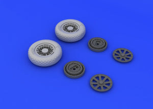 Eduard 632052 F4U-1 wheels diamond pattern 1/32 Tamiya – imagen 3