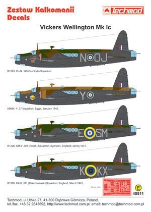 Techmod 48811 - Vickers Wellington IC 1/48 – zdjęcie 2
