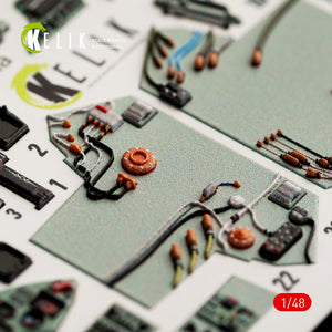 KELIK K48052 SU-27UB FLANKER INTERIOR 3D DECALS FOR GWH KIT 1/48 – imagen 6