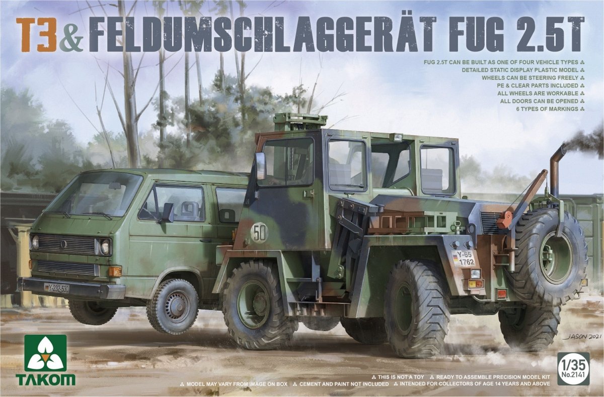 Takom 2141 T3 &amp; Feldumschlaggerat Fug 2.5t 1/35