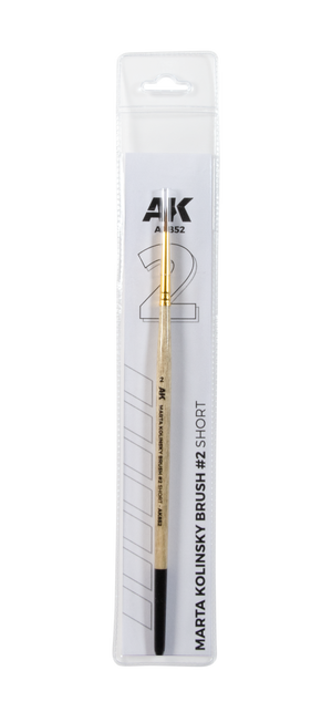 AK Interactive AK852 MARTA KOLINSKY BRUSH #2 SHORT – immagine 3