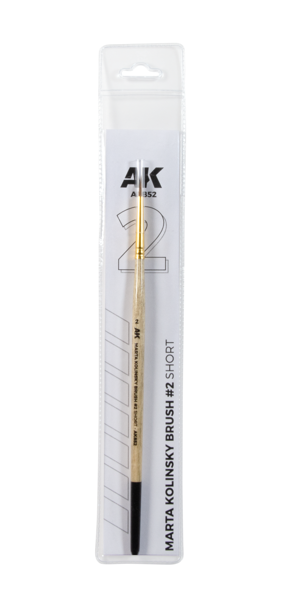 AK Interactive AK852 MARTA KOLINSKY BRUSH #2 SHORT – immagine 3
