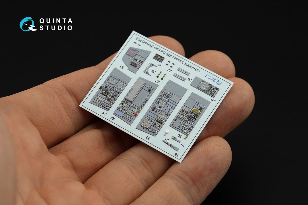 Quinta Studio QD+48054 Tornado IDS German 3D-Printed &amp;amp; coloured Interior on decal paper (Revell) (with 3D-printed resin parts) 1/48 – zdjęcie 9