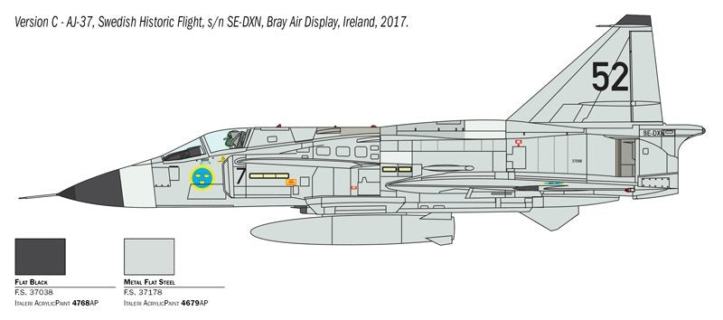 Italeri 2785 SAAB JA 37/AJ 37 VIGGEN 1/48 – immagine 4