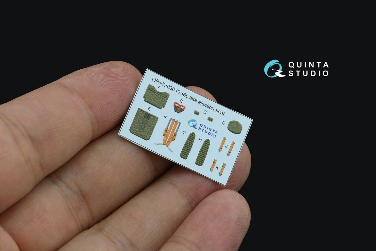 Quinta Studio QR+72036 K-36L (late) ejection seat (for Su-25/Su-25SM aircraft since 2008) (All kits) 1/72 – imagen 4