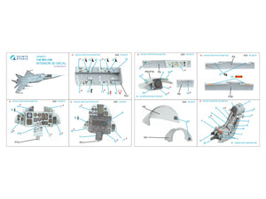 Quinta Studio QD48573 MiG-31M 3D-Printed &amp;amp; colored Interior on decal paper (Hobby Boss) 1/48 – image 2