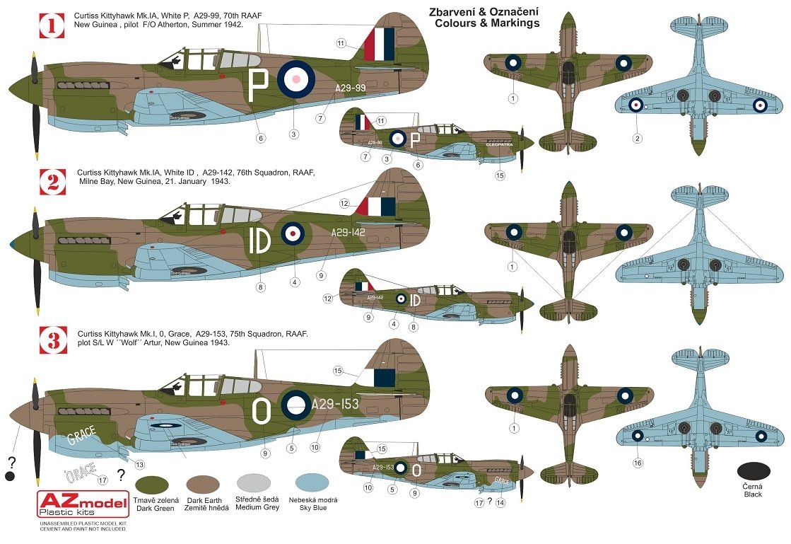 AZ Model AZ7694 Kittyhawk Mk.Ia „RAAF“ 1/72 – Bild 2