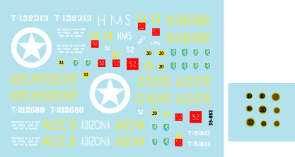 Star Decals 35-863 27th Armoured Brigade #2 1/35 – zdjęcie 2