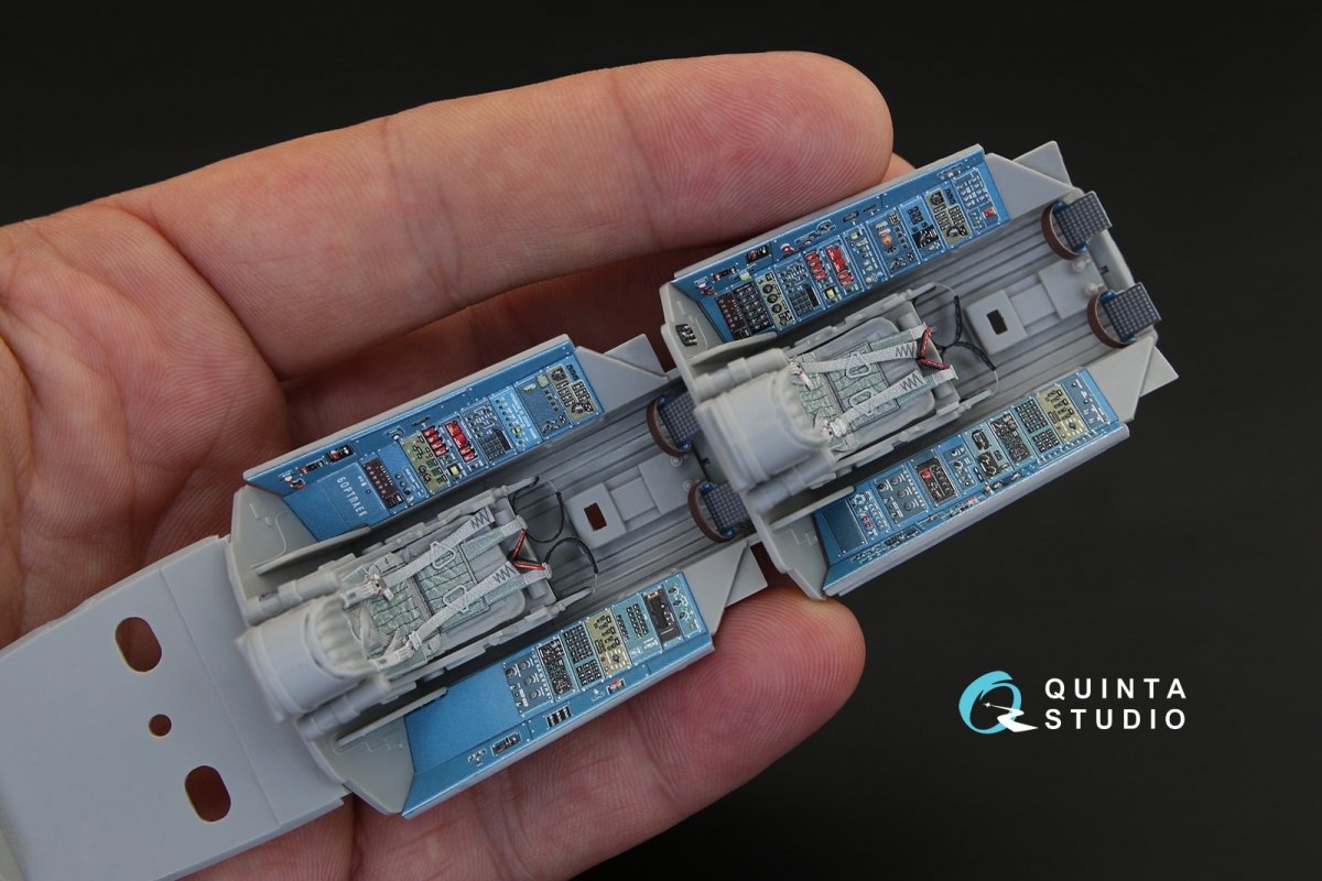 Quinta Studio QD32041 Su-30MKK 3D-Printed &amp;amp; coloured Interior on decal paper (for Trumpeter kit) 1/32 – immagine 9