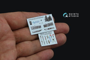 Quinta Studio QD72109 MiG-21PFM Gray panels 3D-Printed &amp;amp; coloured Interior on decal paper (Eduard) 1/72 – immagine 4