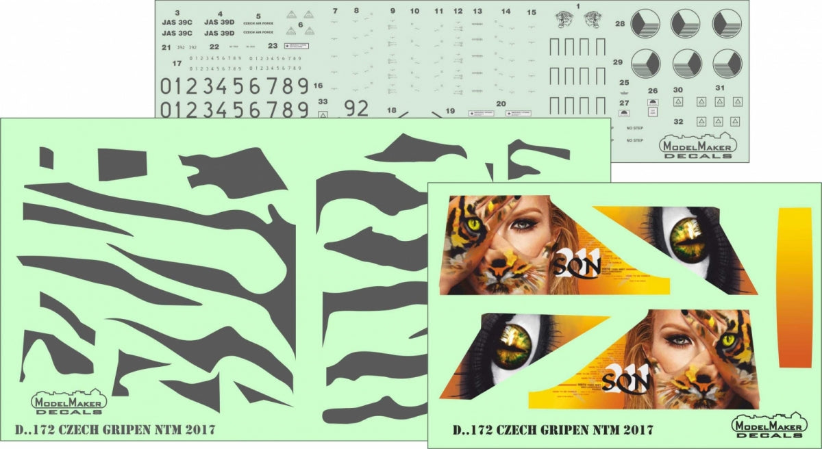 ModelMaker Decals D48172 Czech Gripen NTM 2017 1/48 – zdjęcie 2