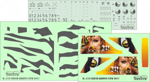 ModelMaker Decals D48172 Czech Gripen NTM 2017 1/48 – zdjęcie 2
