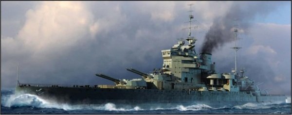 Trumpeter 05796 HMS Valiant (1939 version) 1/700 – imagen 3