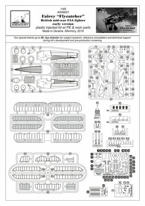 Armory Models 48001 Fairey Flycatcher British interwar FAA Fighter, early version, w/ Jaguar-III engine 1/48 – imagen 17