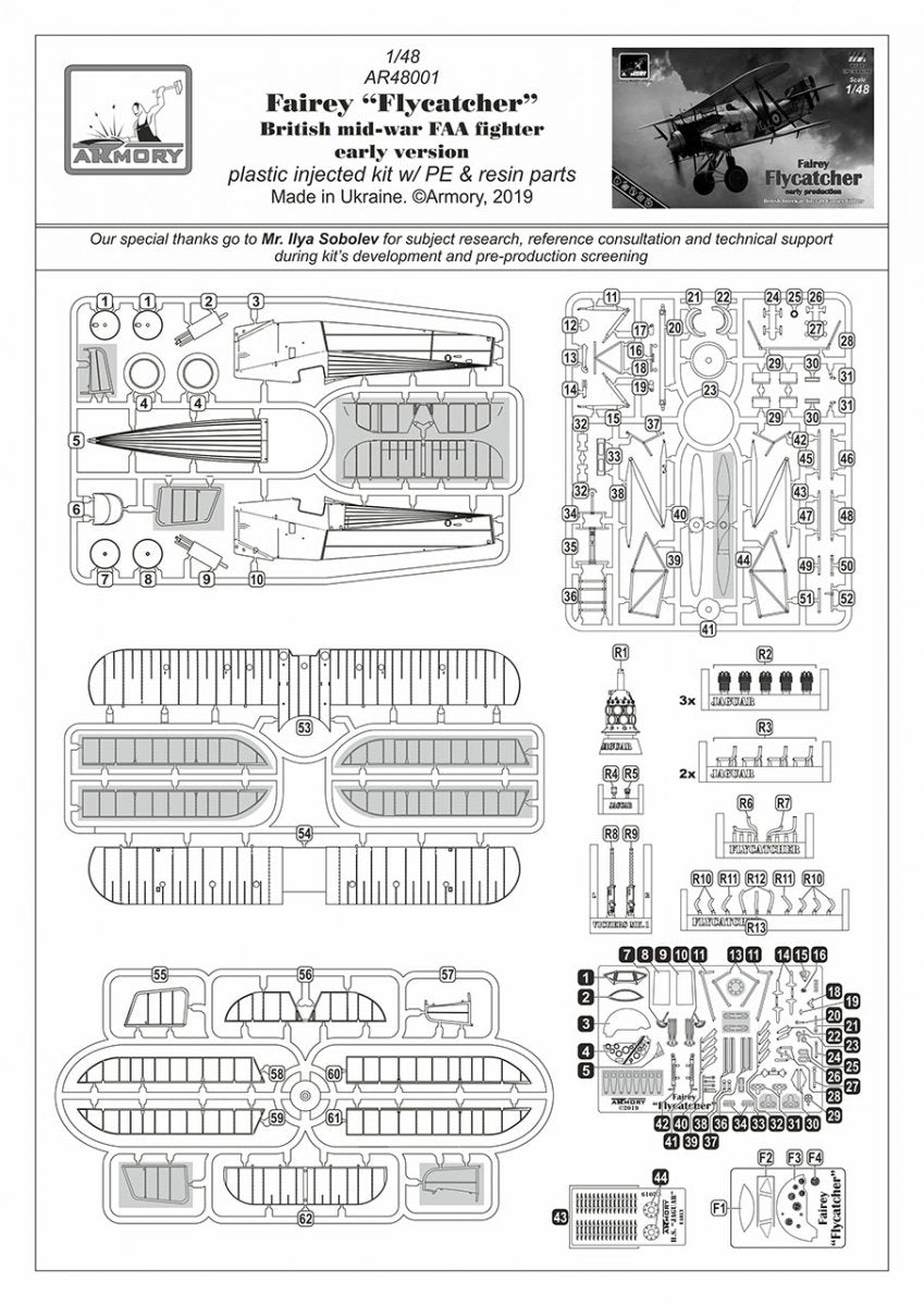 Armory Models 48001 Fairey Flycatcher British interwar FAA Fighter, early version, w/ Jaguar-III engine 1/48 – imagen 17